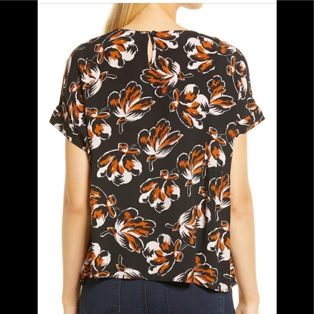 Madewell Women’s oversized sleeveless floral print viscose top size S, NWT - Picture 2 of 11